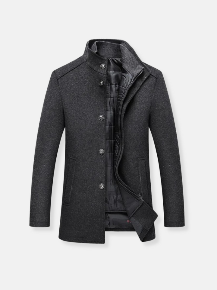 Philippe | Manteau Élégant à Col Montant
