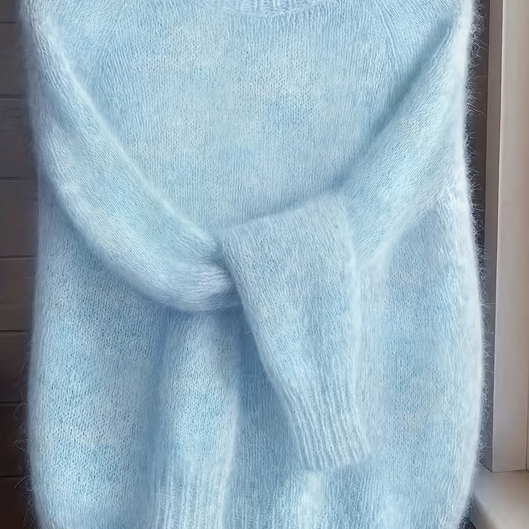 Inès | Pull Douillet à Col Rond