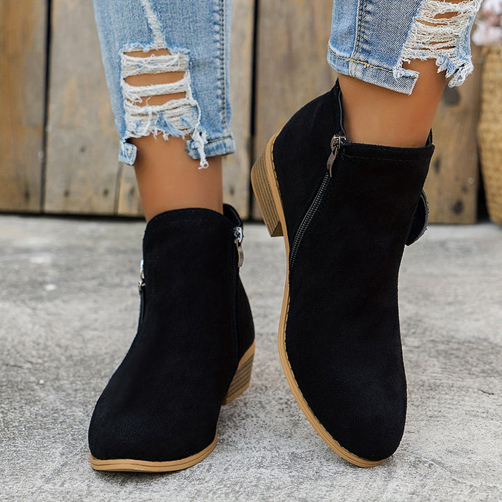 Pauline | Bottines Élégantes à Zip