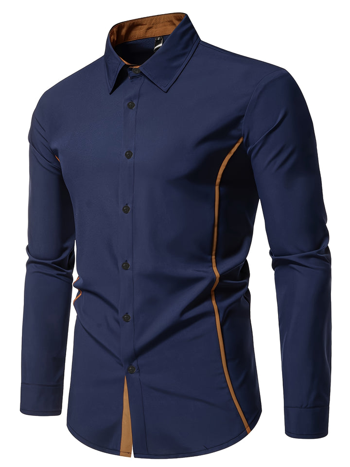 Xavier | Chemise Ajustée à Détails Contrastés