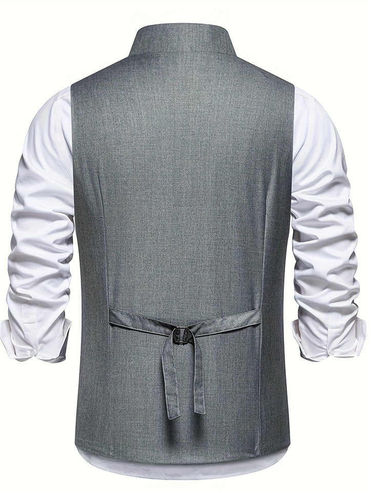 Vincent | Gilet Élégant à Boutonnage Asymétrique