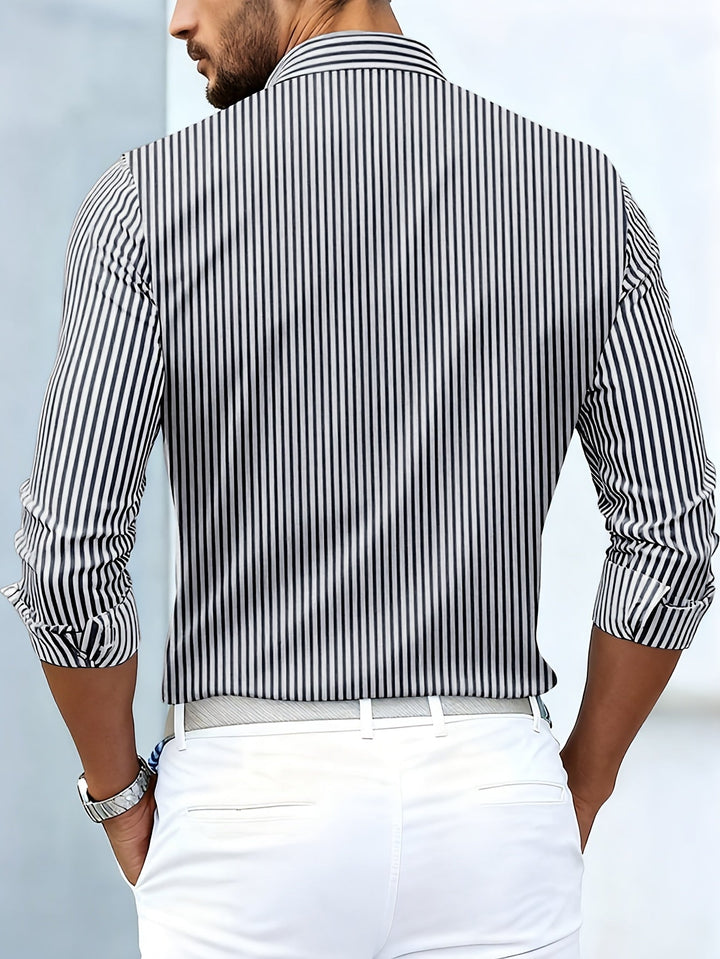 Baptiste | Chemise Rayée à Tissage Élégant