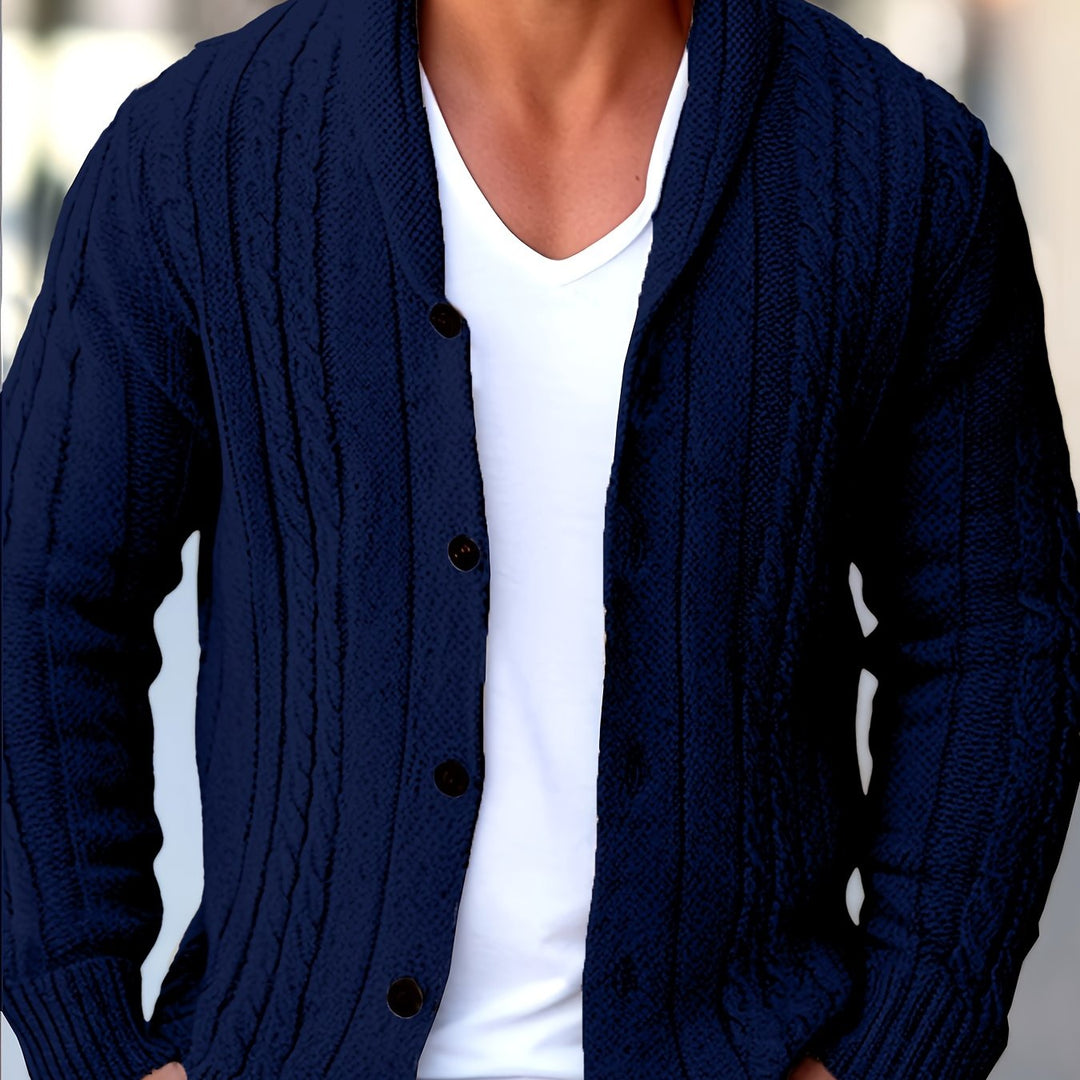 Sébastien | Gilet Torsadé Boutonné