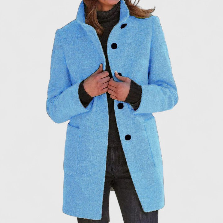 Clarisse | Manteau Élégant à Col Montant