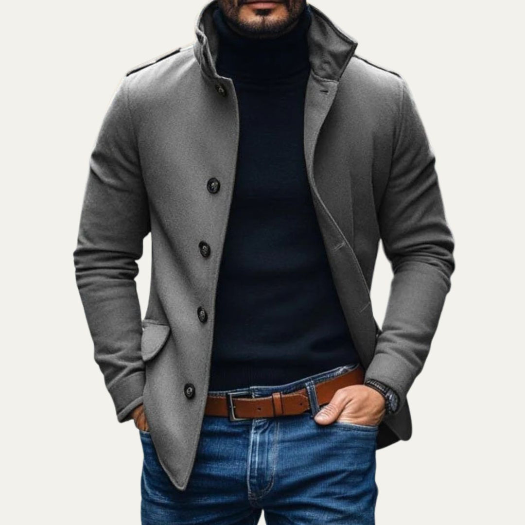 Guillaume | Manteau à Col Montant Raffiné