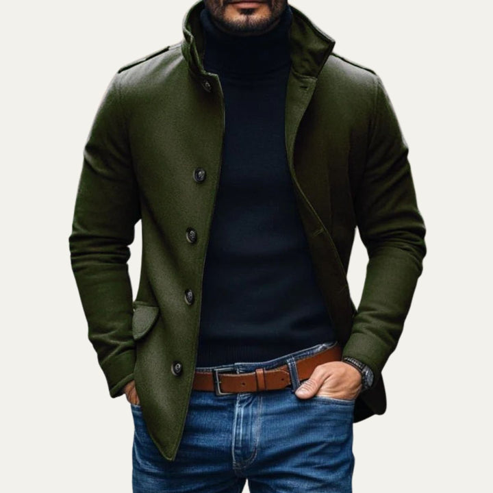 Guillaume | Manteau à Col Montant Raffiné