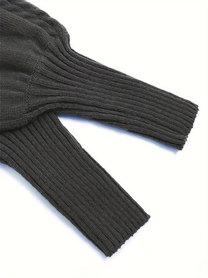 Fabienne | Pull Texturé à Col Montant