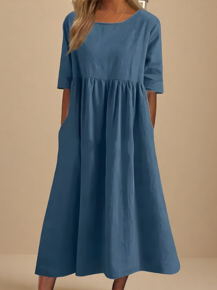 Sandrine | Robe Ample Manches Courtes