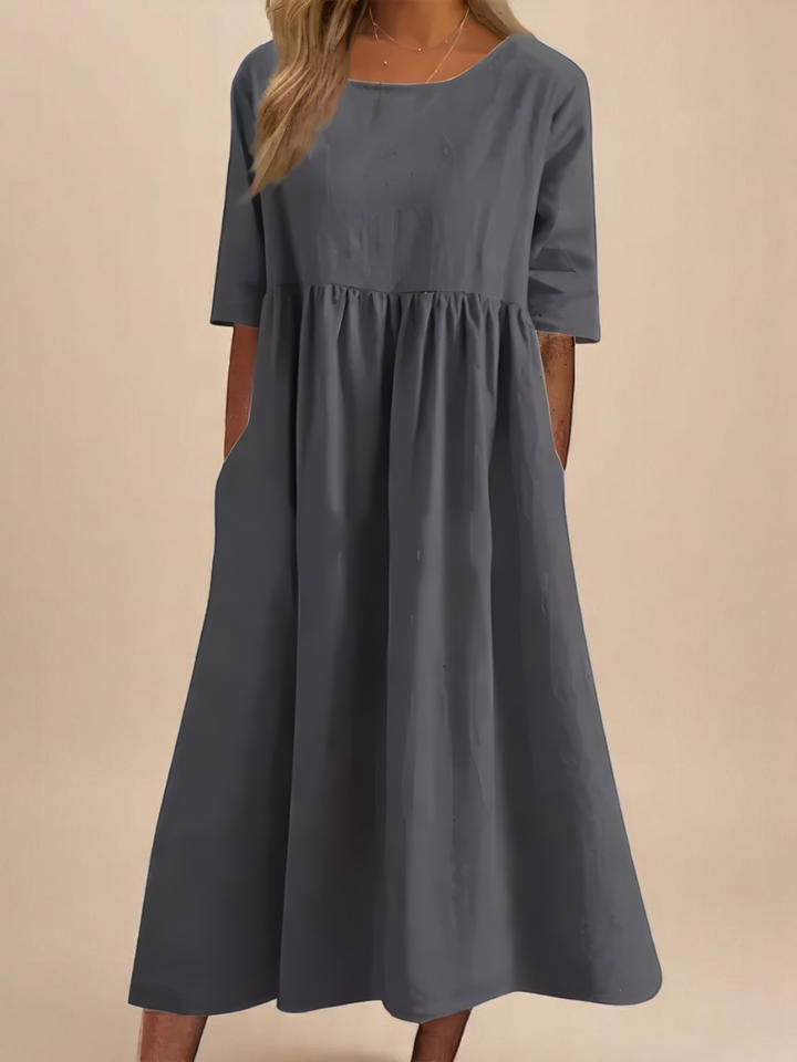 Sandrine | Robe Ample Manches Courtes