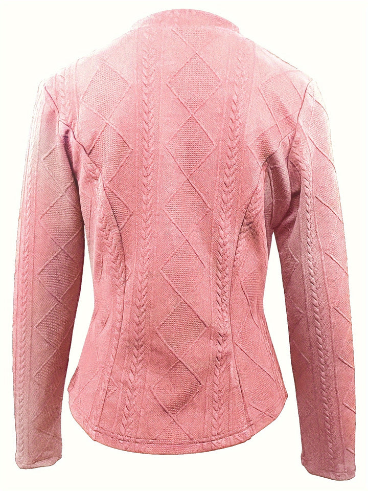 Ghislaine | Veste Texturée Cintrée à Boutons