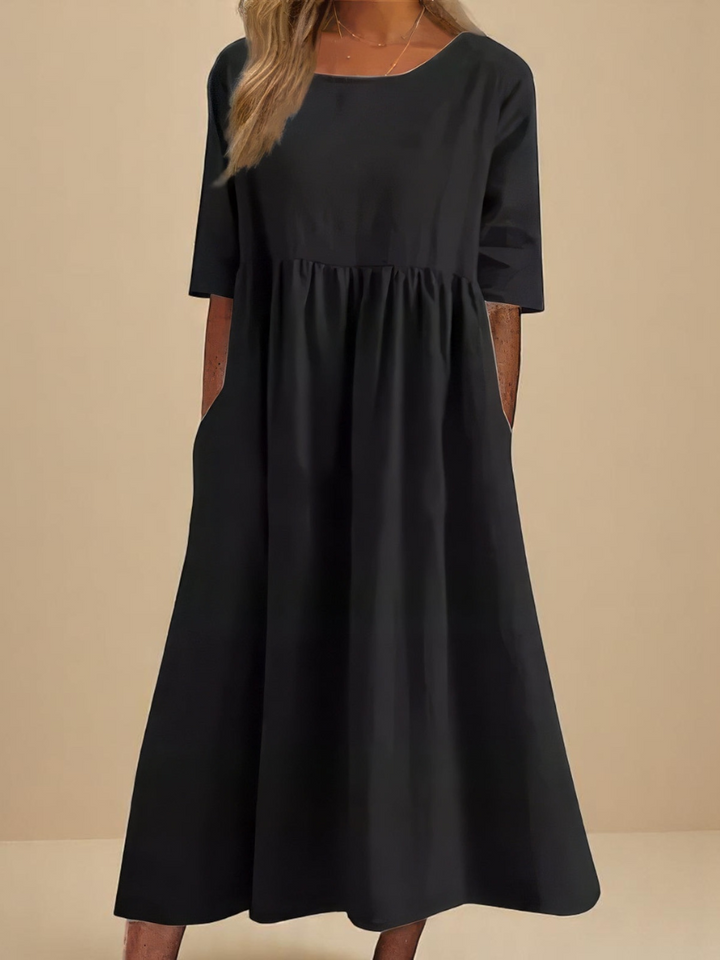 Sandrine | Robe Ample Manches Courtes