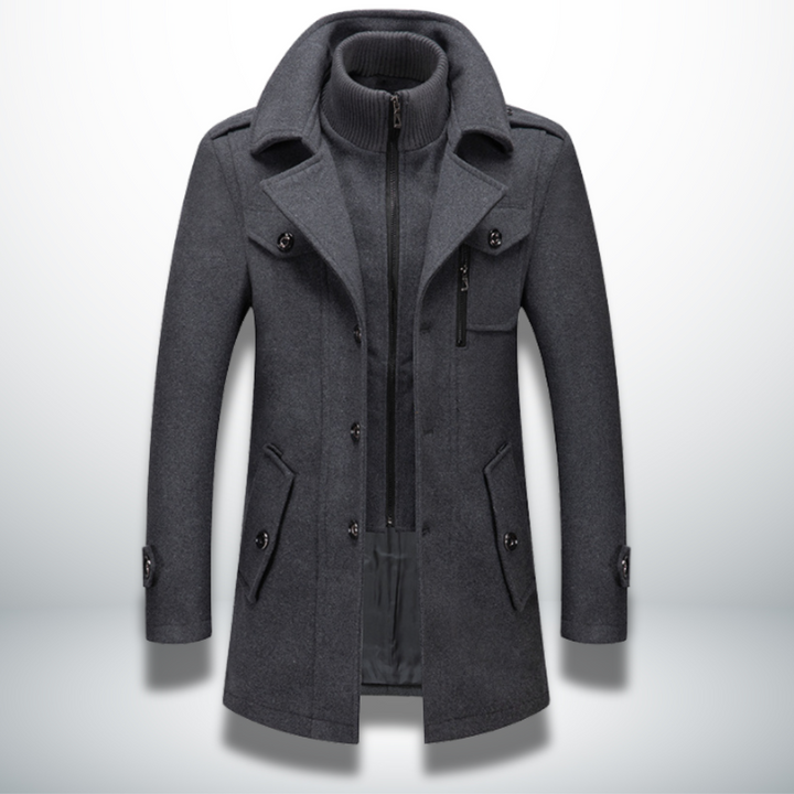 Ludovic | Manteau d'Hiver Élégant à Double Col