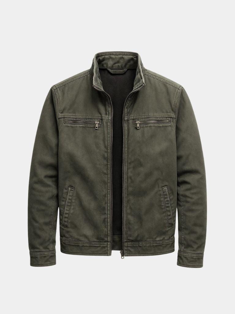 Aubin | Veste Vintage à Col Montant