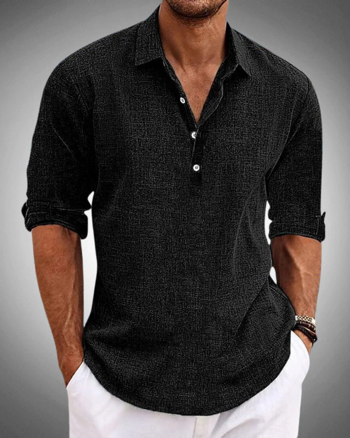 Étienne | Chemise Décontractée à Col Ouvert