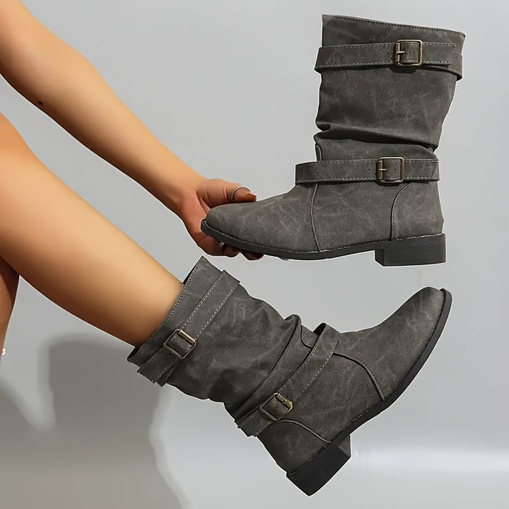 Justine | Bottines Souples à Talon Plat