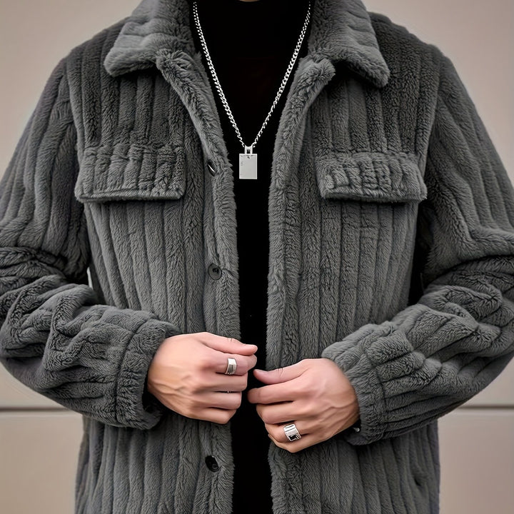 Norbert | Veste d'Hiver Texturée Boutonnée