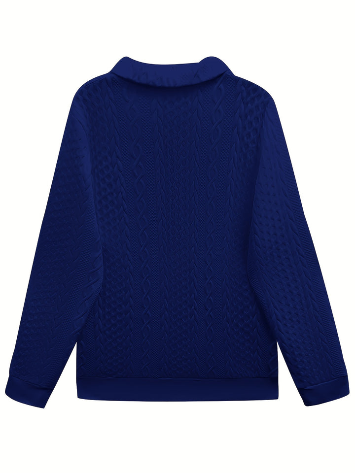 Noémie | Sweat Texturé à Col Zippé