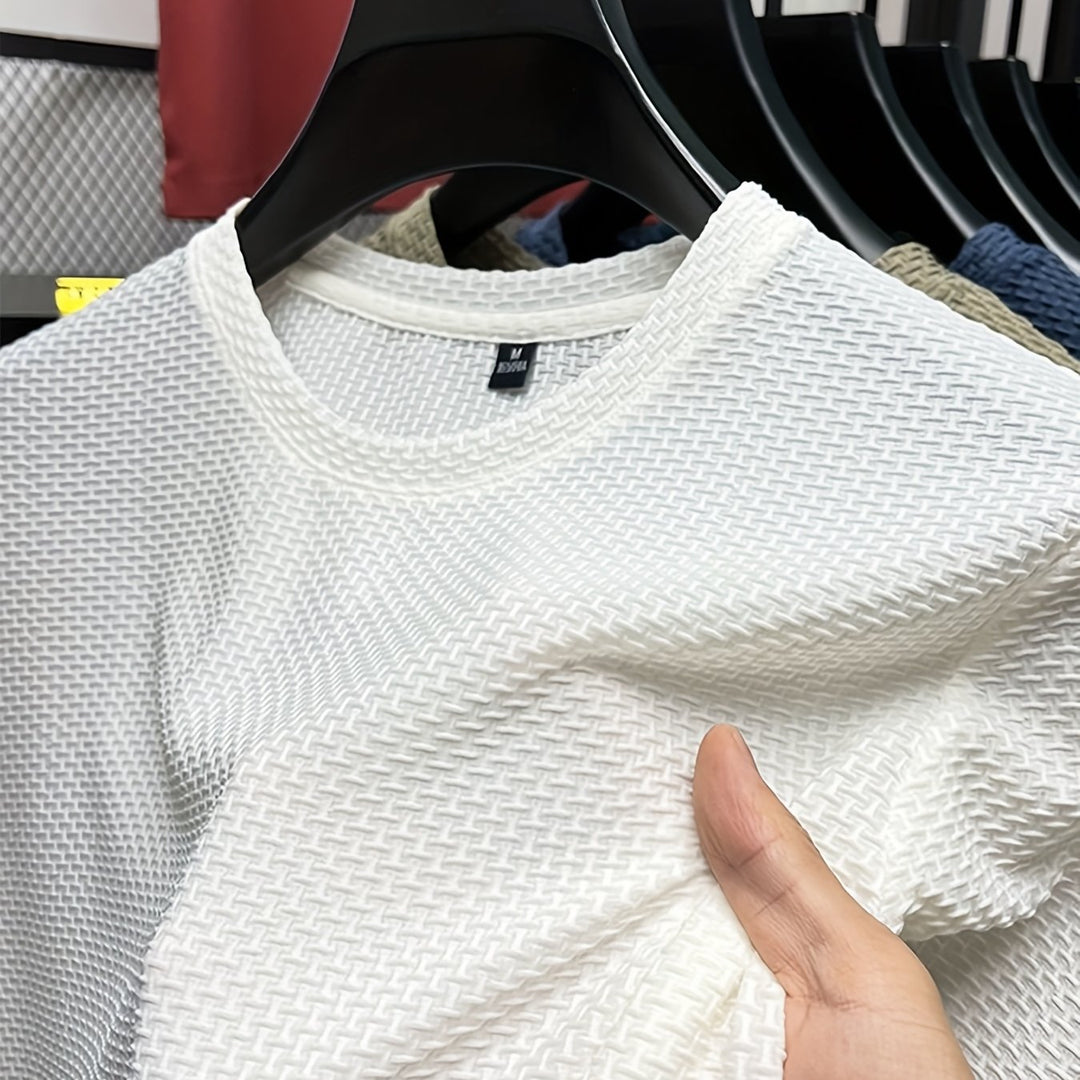Léopold | T-Shirt Texturé à Col Rond