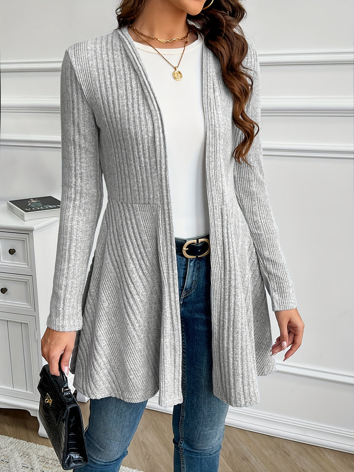 Valentine | Gilet Long Nervuré