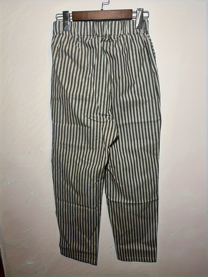 Roseline | Pantalon Fluide à Rayures