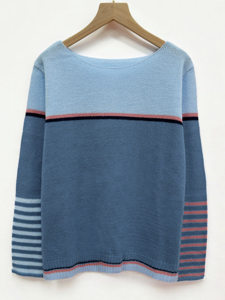 Amandine | Pull Color-Block à Manches Longues