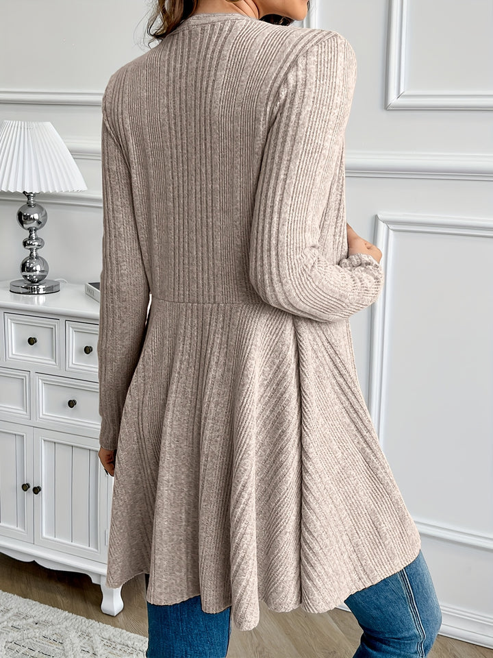 Valentine | Gilet Long Nervuré