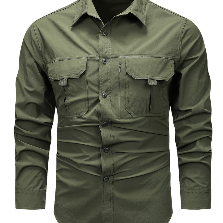 Matthieu | Chemise Cargo à Manches Longues