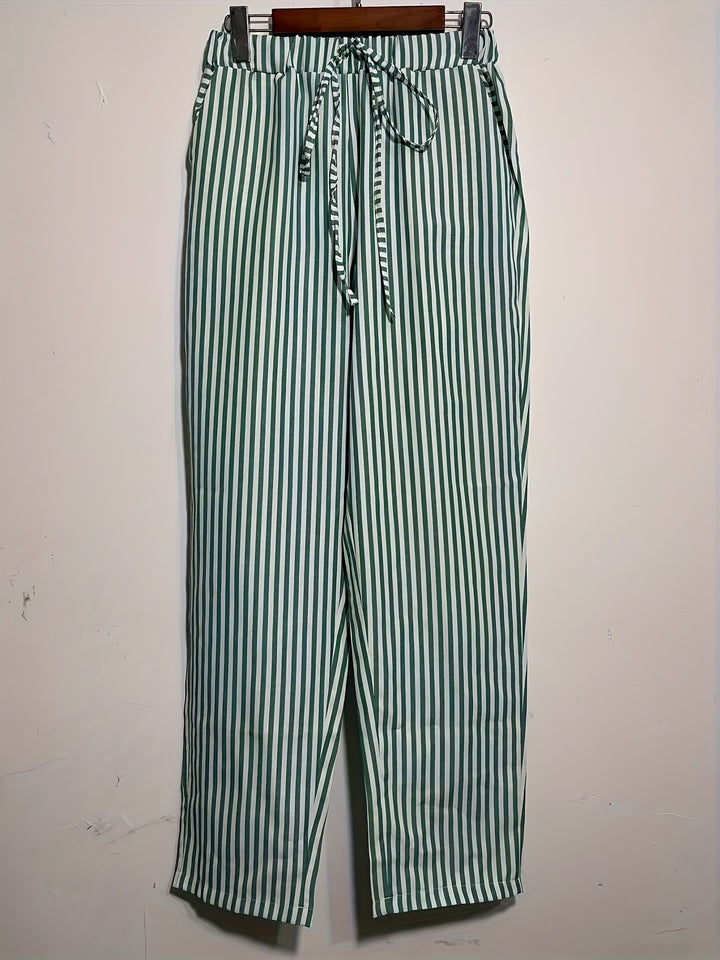 Roseline | Pantalon Fluide à Rayures