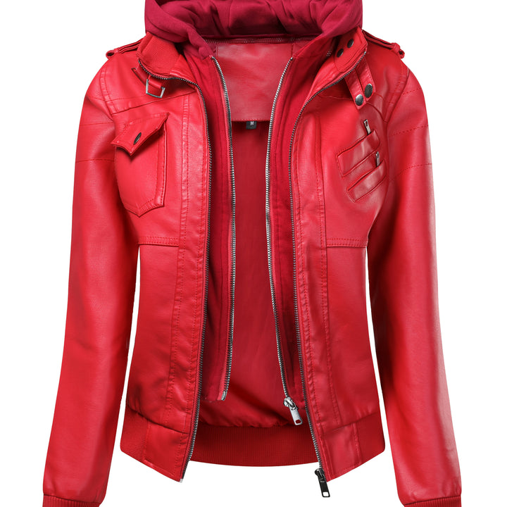 Ludivine | Veste Motard à Capuche Amovible