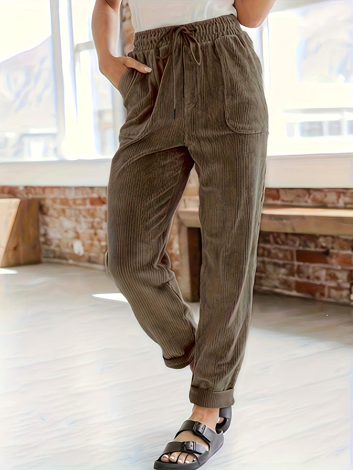 Roxane | Pantalon fluide à taille élastique