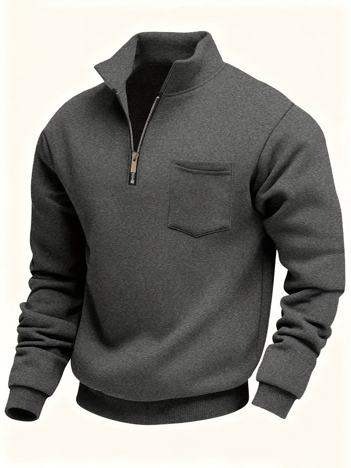 Laurent | Sweat Col Zippé Élégant