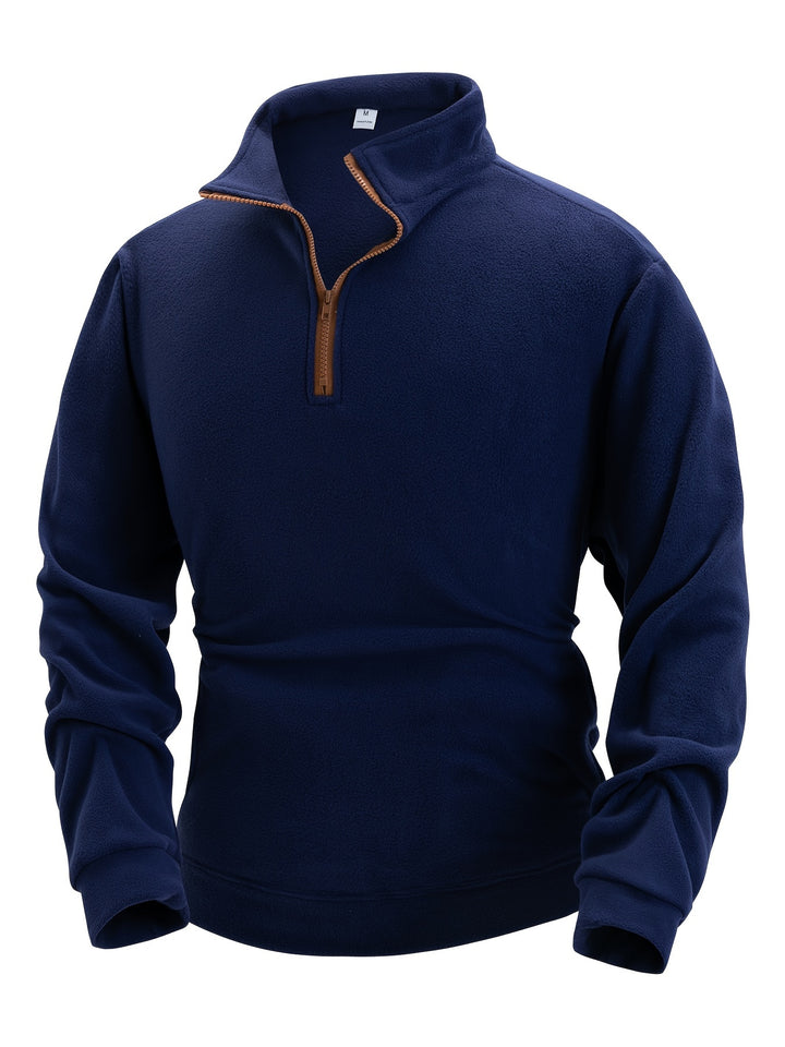 Cédric | Pull Col Montant Demi-Zip