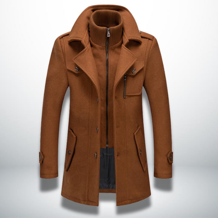 Ludovic | Manteau d'Hiver Élégant à Double Col