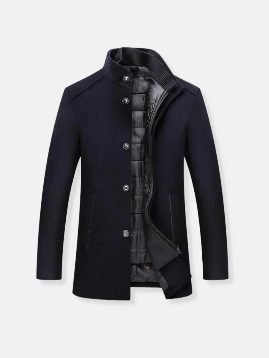 Philippe | Manteau Élégant à Col Montant