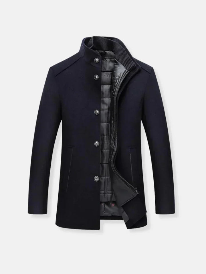 Philippe | Manteau Élégant à Col Montant