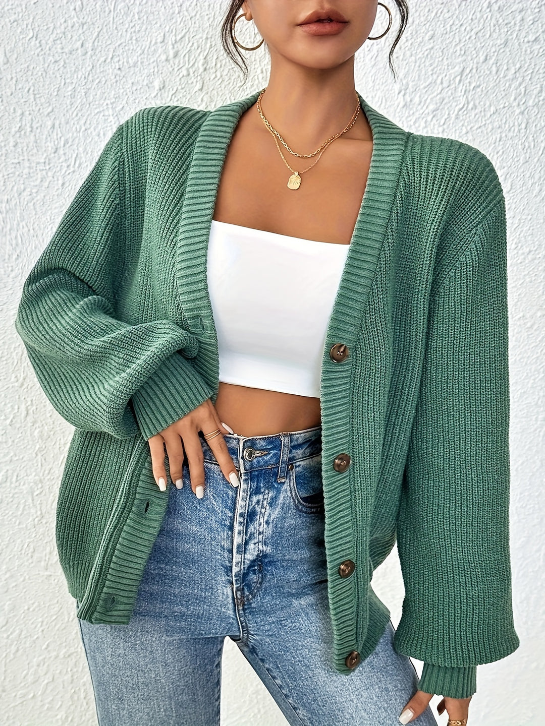 Hélène | Gilet Boutonné Élégant