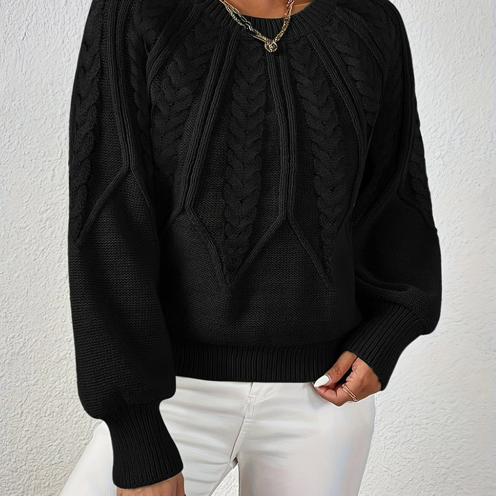 Éloïse | Pull Torsadé à Col Rond