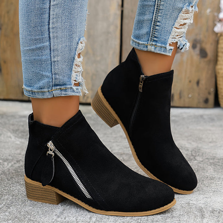 Pauline | Bottines Élégantes à Zip