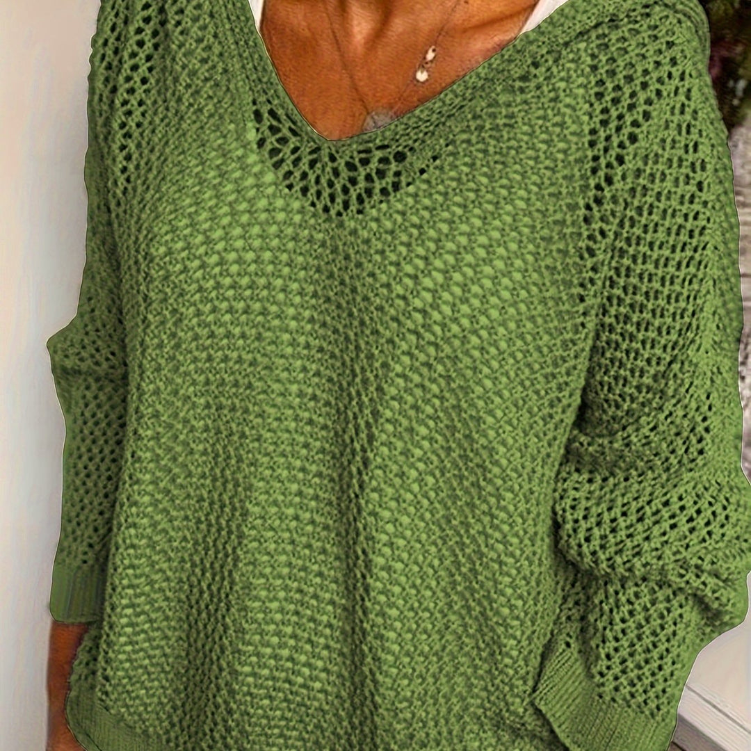 Aurore | Pull Ajouré Col V