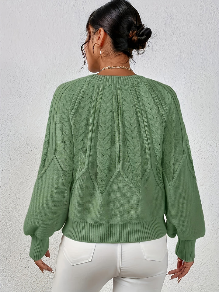 Éloïse | Pull Torsadé à Col Rond