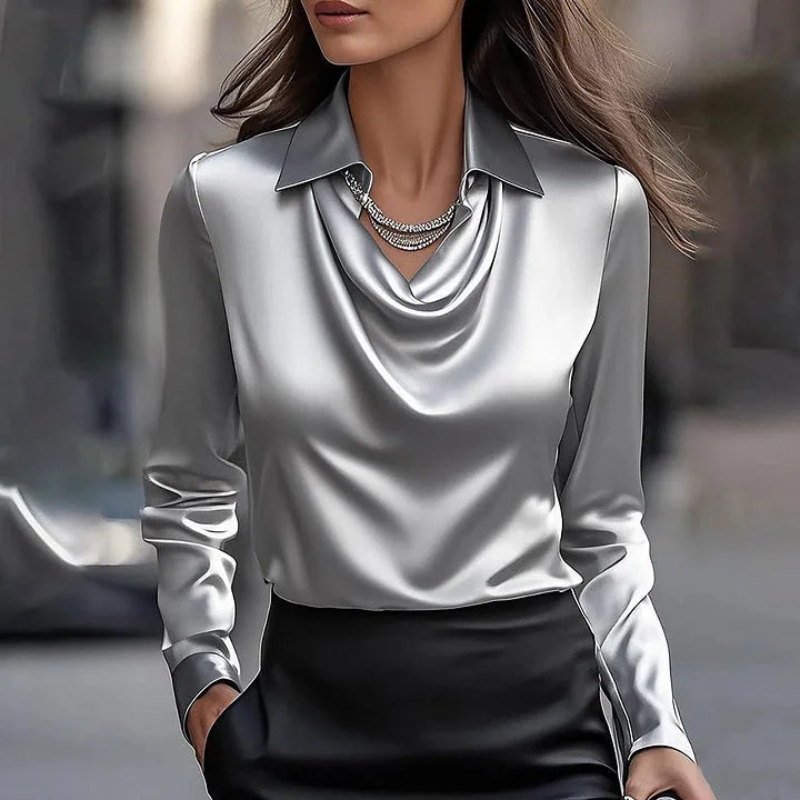 Constance | Blouse Drapée Élégante