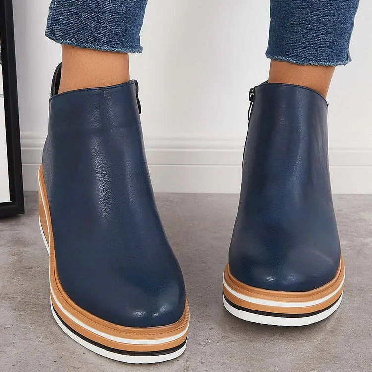 Oriane | Bottines Élégantes à Semelle Plateforme