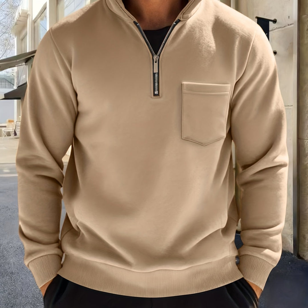 Laurent | Sweat Col Zippé Élégant