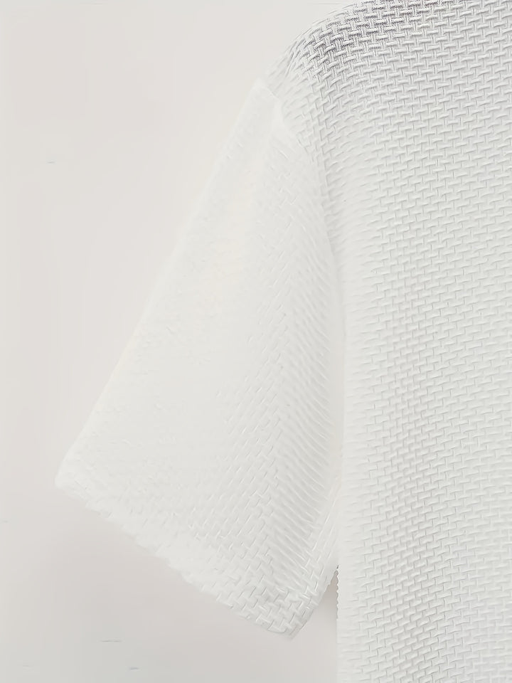 Léopold | T-Shirt Texturé à Col Rond