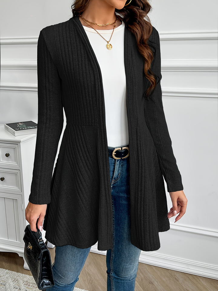 Valentine | Gilet Long Nervuré