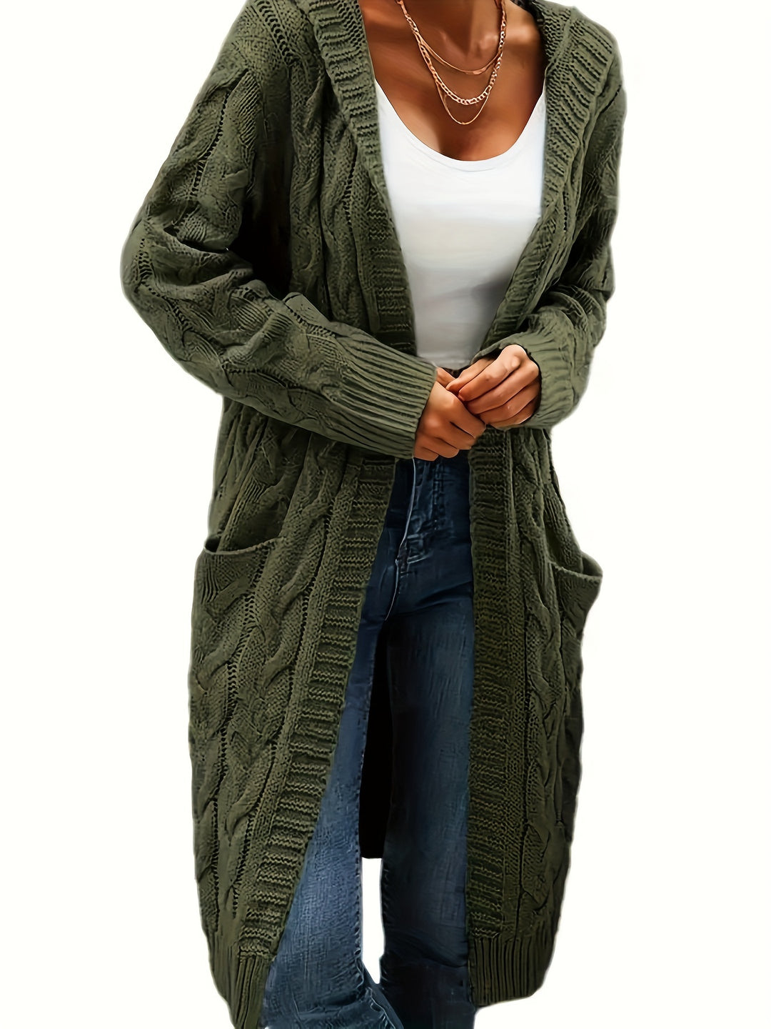 Valentine | Gilet Long Torsadé