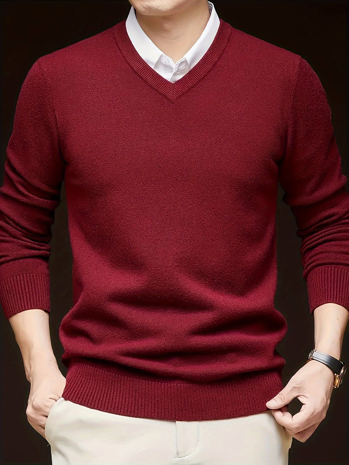 Renaud | Pull Col V Élégant
