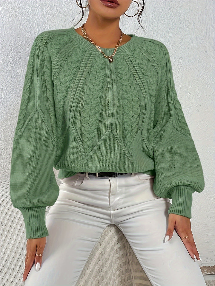 Éloïse | Pull Torsadé à Col Rond