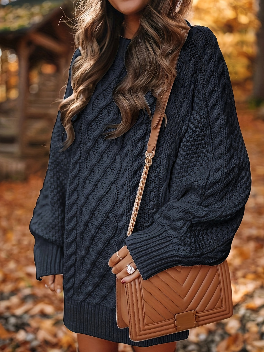 Brigitte | Robe-Pull Torsadée à Col Rond