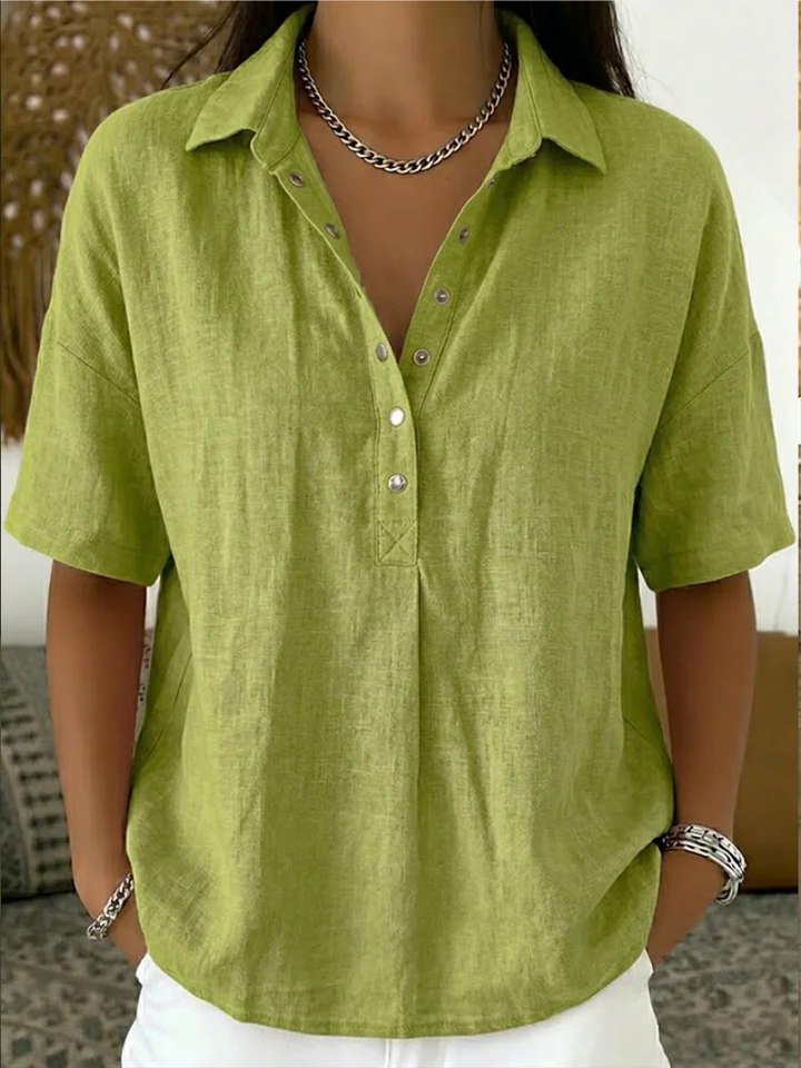 Sidonie | Chemise Col Boutonné Décontractée